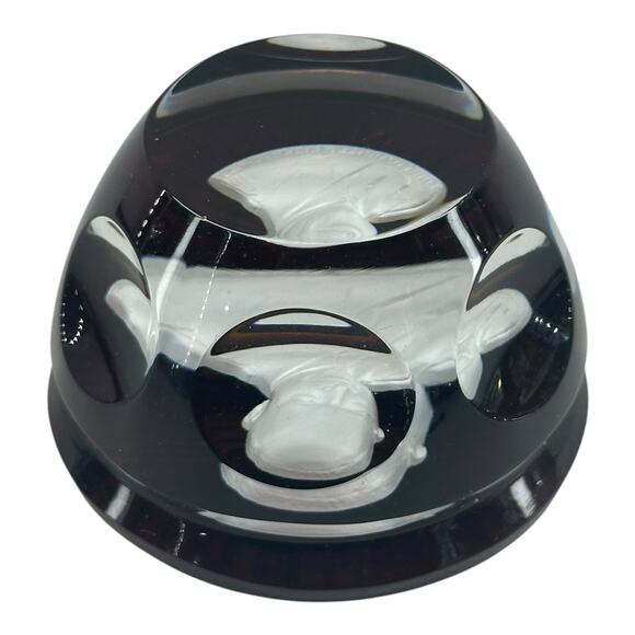 1979 Franklin Mint Dwight D. Eisenhower Came Paperweight Baccarat Crystal VTG - Picture 8 of 12